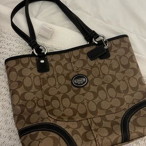 Brown Coach small tote bag. New with tags never used!